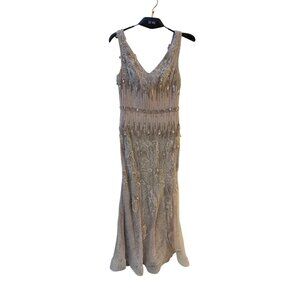 Tony Ward Prêt-à-Porter Beaded Lace Evening Gown